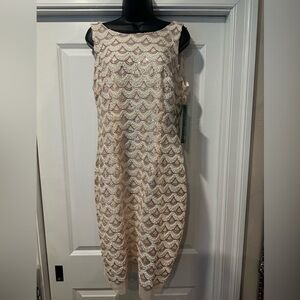 Gorgeous Sequined Scallop Size 14 Dress